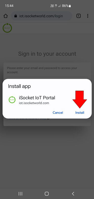 How to install Android app for iSocket - confirm